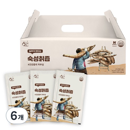 황금이네 국내산 숙성칡즙, 3L, 6개