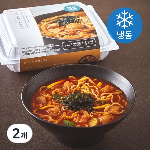 바른식 감자옹심이 장칼국수 밀키트 2인분 (냉동), 506g, 2개