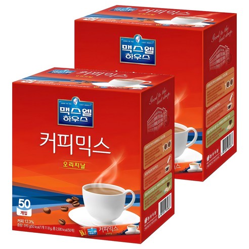 동서 맥스웰하우스 커피믹스 오리지날, 11.8g, 50개입, 2개