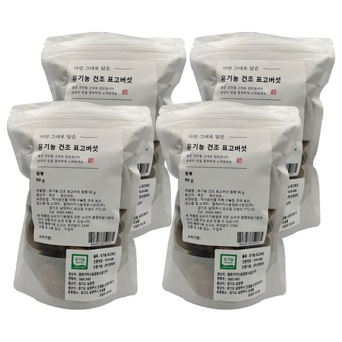 자연 그대로 담은 건조표고버섯 원형, 90g, 4개