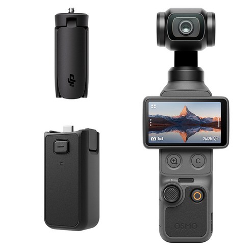 DJI Osmo Pocket 4 컴포트 파워 스탠더드 콤보 액션캠 + 배터리 핸들 + 미니 삼각대 세트