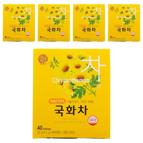 우리차 국화차 티백, 0.5g, 40개입, 5개