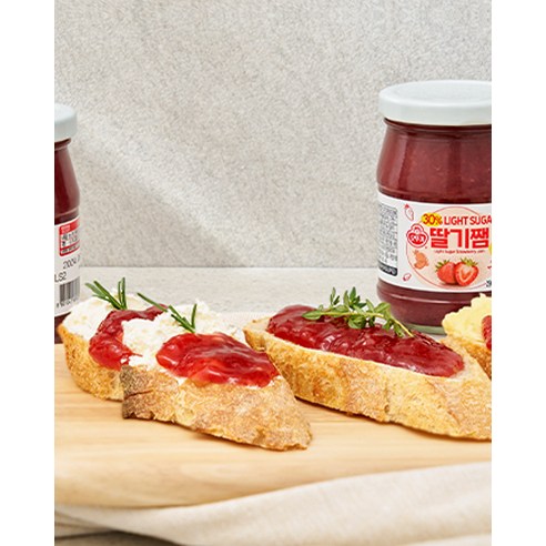 죄책감 없이 즐기는 달콤함, 오뚜기 당줄인 딸기잼!