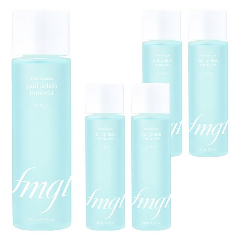 더페이스샵 fmgt 프로 살롱 네일 리무버 02 마일드, 150ml, 5개