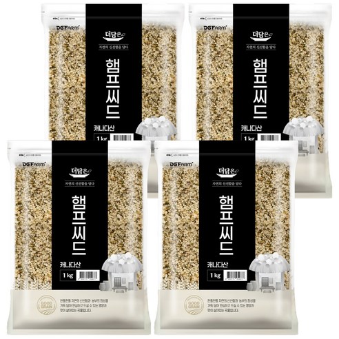 더담은 햄프씨드, 1kg, 4개