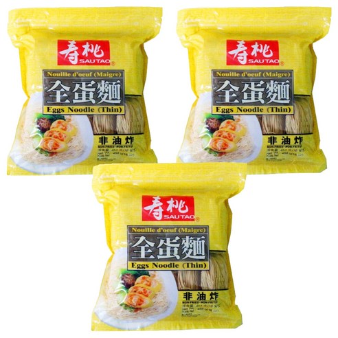 사우타오 몬 홍콩면 에그누들, 3개, 454g