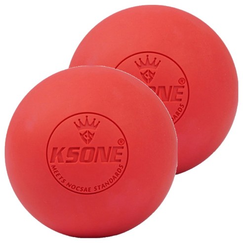 KSONE 스카위즈 근육 이완 마사지 볼, 2개, 레드