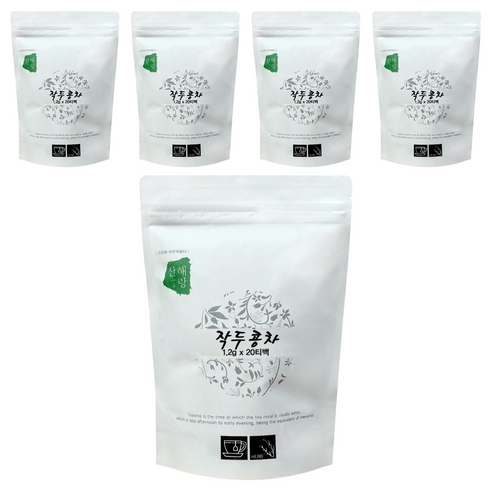 산해랑 볶은 작두콩차 티백, 1.2g, 20개입, 5개