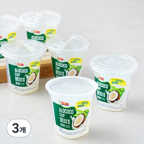 돌 알로코코컵, 198g, 3개, 6개입