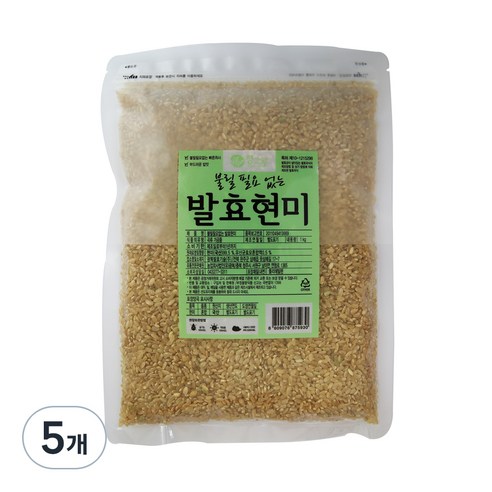 청그루 불릴 필요 없는 발효현미, 1kg, 1개