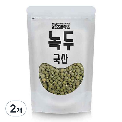 조은약초 생 녹두, 500g, 2개
