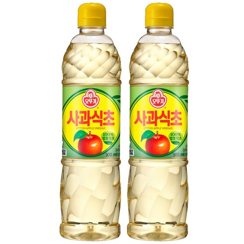 오뚜기 사과식초, 2개, 900ml