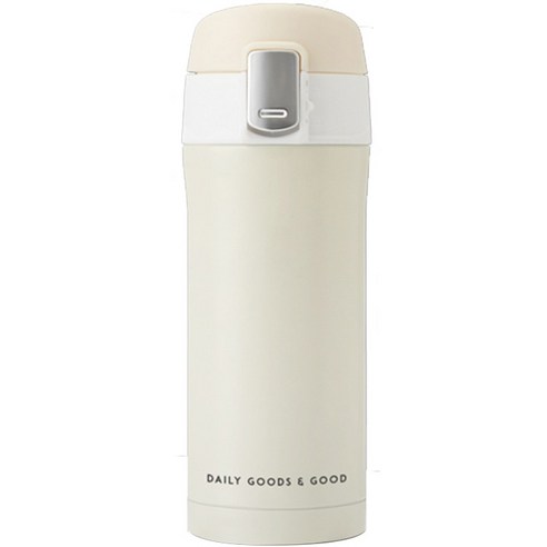 디지지 프린 진공 냉온 스텐 텀블러, 아이보리, 300ml