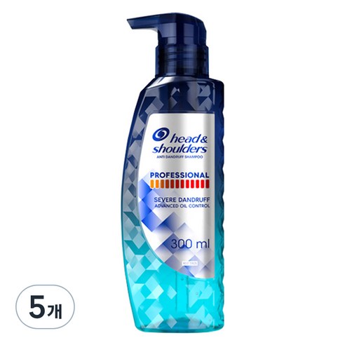 헤드앤숄더 프로페셔널 오일 컨트롤 샴푸, 300ml, 5개