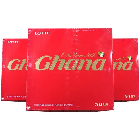 롯데제과 가나 밀크 초콜릿, 70g, 30개