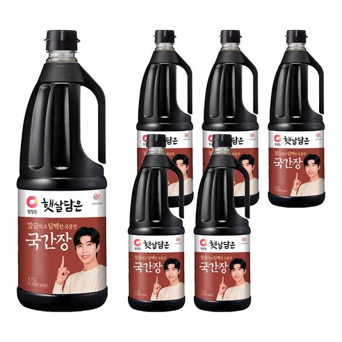 청정원 햇살담은 자연숙성 국간장, 1.7L, 6개