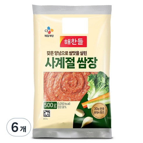 사계절 쌈장, 500g, 6개