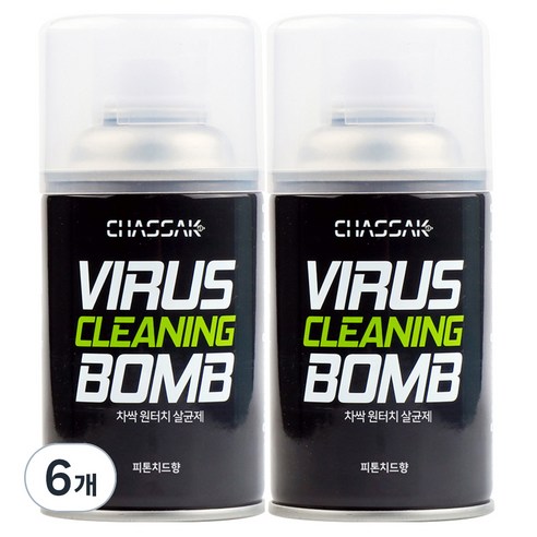 차싹 원터치 살균 차량용탈취제 피톤치드향, 112g, 6개