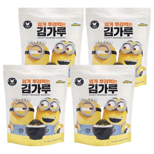 만전김 미니언즈 쉽게 뿌려먹는 김가루, 150g, 4개