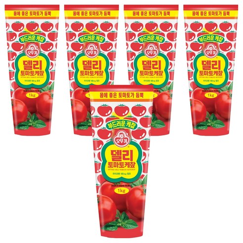 오뚜기 델리 토마토 케찹, 1kg, 5개
