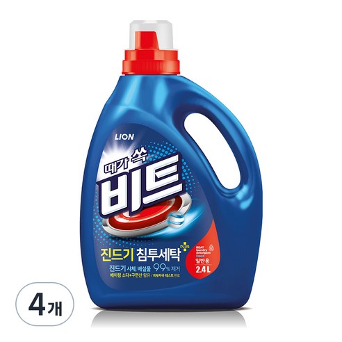 비트 진드기 액상세제 일반용 본품, 2.4L, 4개