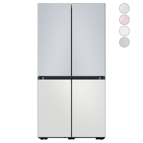 [색상선택형] 삼성전자 비스포크 4도어 키친핏 냉장고 615L 방문설치, RF60B91C3AP