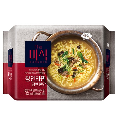 더미식 장인라면 담백한맛, 라면의 새로운 기준을 제시하다 풀무원생면식감