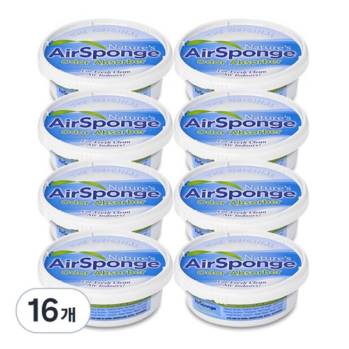 네이처스에어스펀지 탈취제 커버오픈형 본품, 227g, 16개