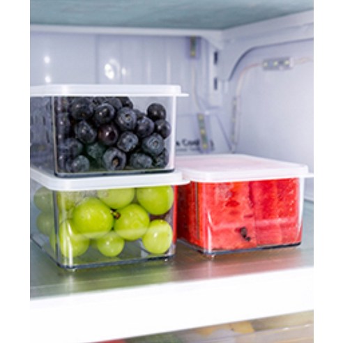 실리쿡 시스루납작이 냉장고 정리용기 깊은알찬세트: 냉장고 정리의 필수품