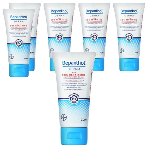 비판톨 더마 SOS 멀티 퍼포즈 크림, 30ml, 6개