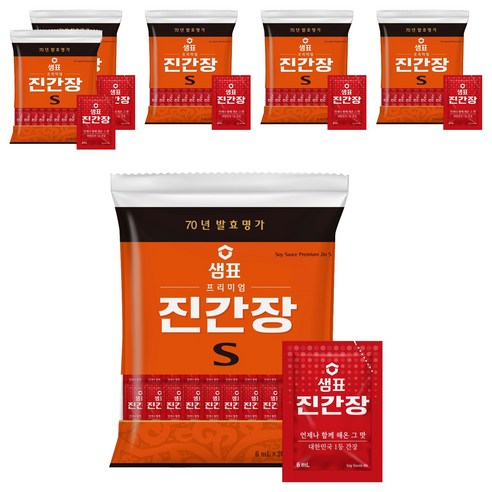 샘표 프리미엄 진간장 S 200p, 1.2L, 6개