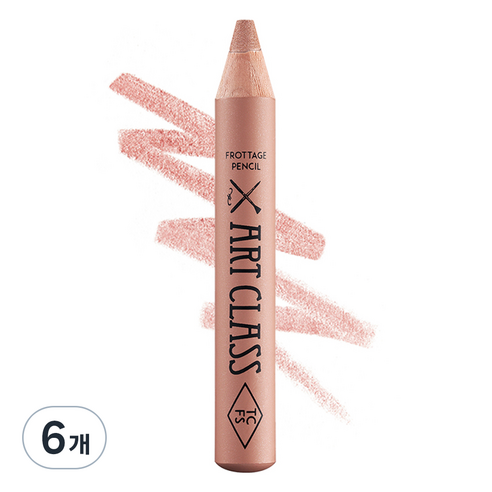 투쿨포스쿨 아트클래스 프로타주 펜슬 아이섀도우, 7호 뮤티드 토프, 6개