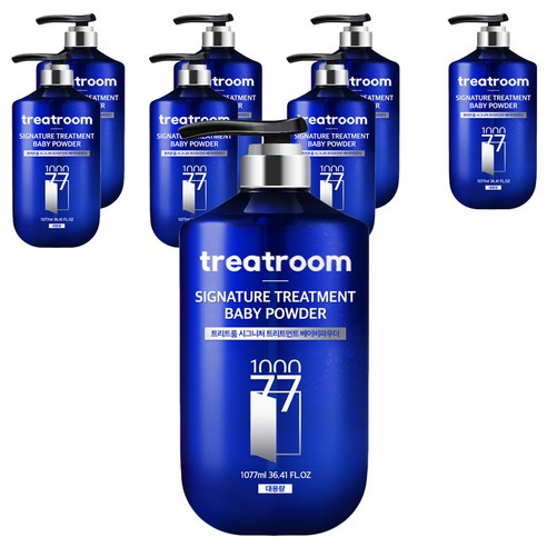 트리트룸 시그니처 대용량 트리트먼트 베이비파우더향, 1077ml, 8개