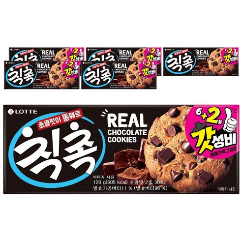 롯데 칙촉 오리지널, 120g, 6개