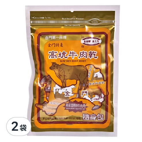 高坑高粱酒原味牛肉角, 160g, 1袋- 肉乾| 酷澎