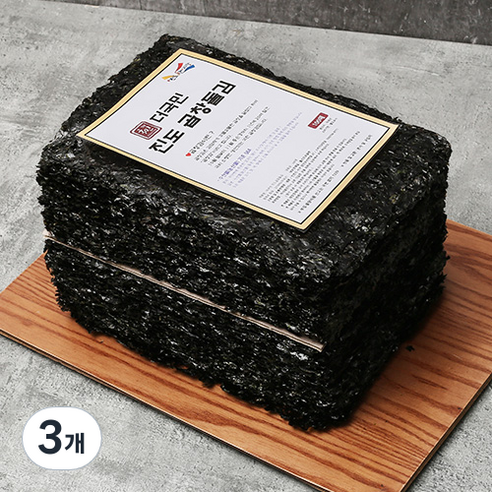 더국민 진도 곱창돌김 50p, 200g, 3개