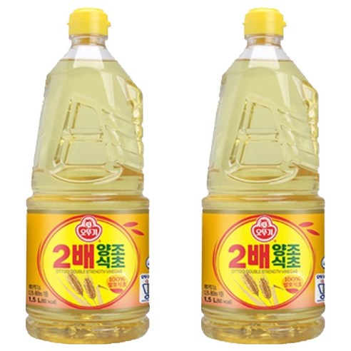 오뚜기 2배 양조식초, 1.5L, 2개