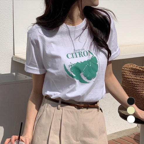 아피나르 여성용 Citron 반팔 티셔츠
