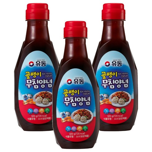 유동 골뱅이 무침양념 소스, 320g, 3개