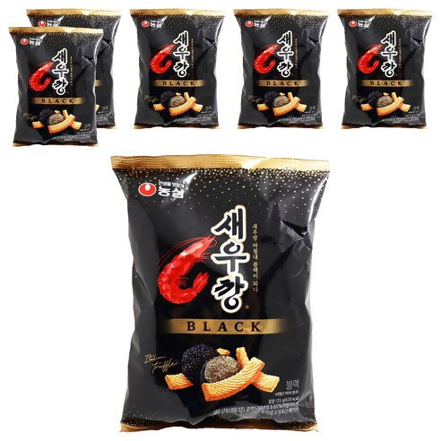 새우깡 블랙, 125g, 6개