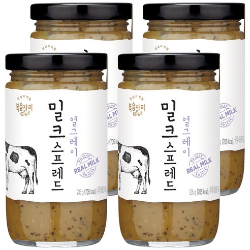 복음자리 밀크스프레드 얼그레이, 235g, 4개