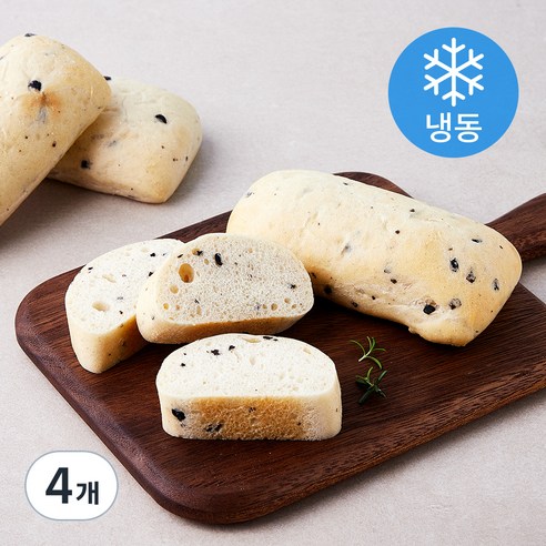 곰곰 이탈리아식 올리브 치아바타 (냉동), 500g, 4개