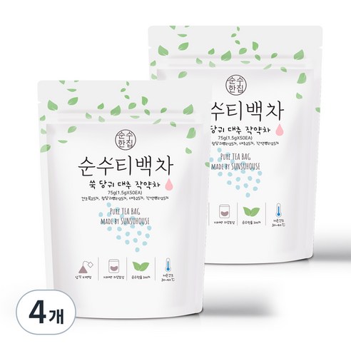 순수한집 쑥 당귀 대추 작약차, 1.5g, 50개입, 4개