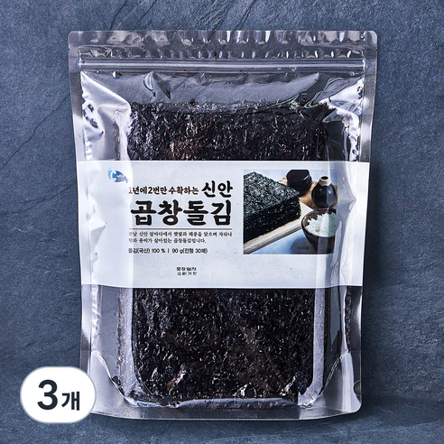 예맛 신안 곱창 돌김 30매, 30개입, 3개