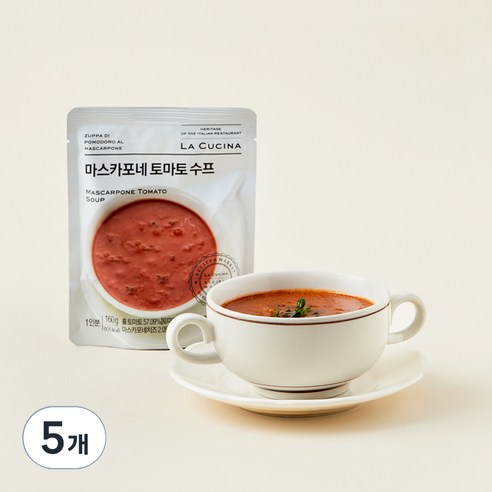 라쿠치나 마스카포네 토마토 스프 (냉장), 160g, 5개