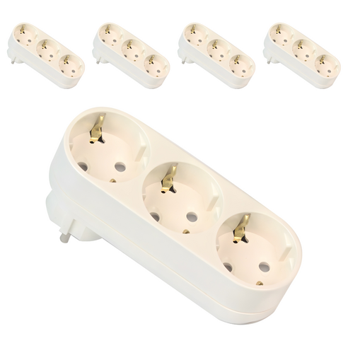 써보니 I자형 멀티탭 16A 3구, 혼합색상, 5개