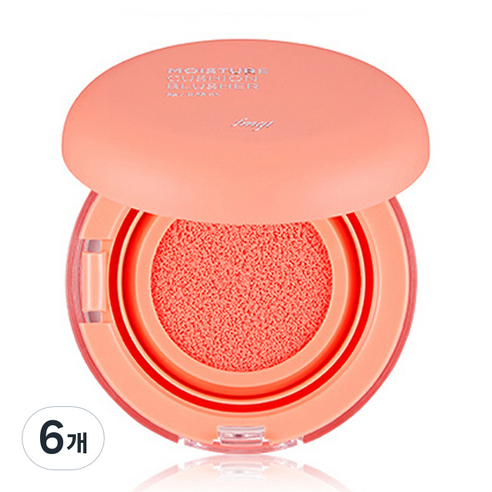 더페이스샵 수분 쿠션 블러쉬 8g, 코랄, 6개