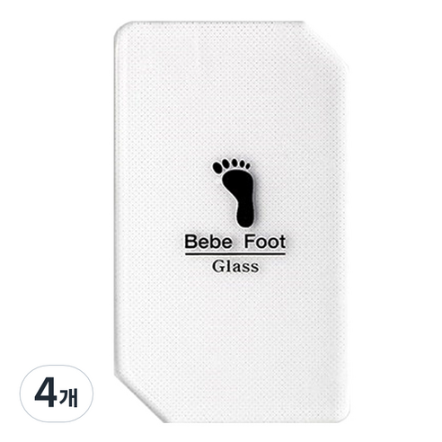 베베풋 글라스 아기발 각질제거기, 4개