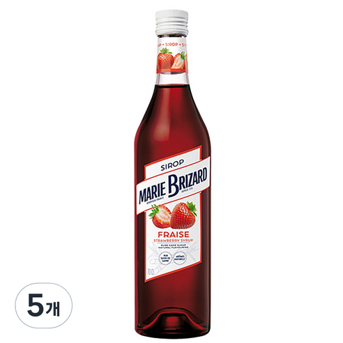 마리브리자드 스트로베리 시럽, 700ml, 5개