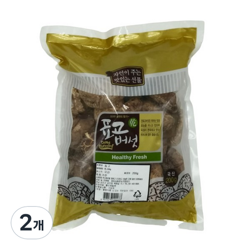 버섯꽃필때 건표고버섯동고, 200g, 2개